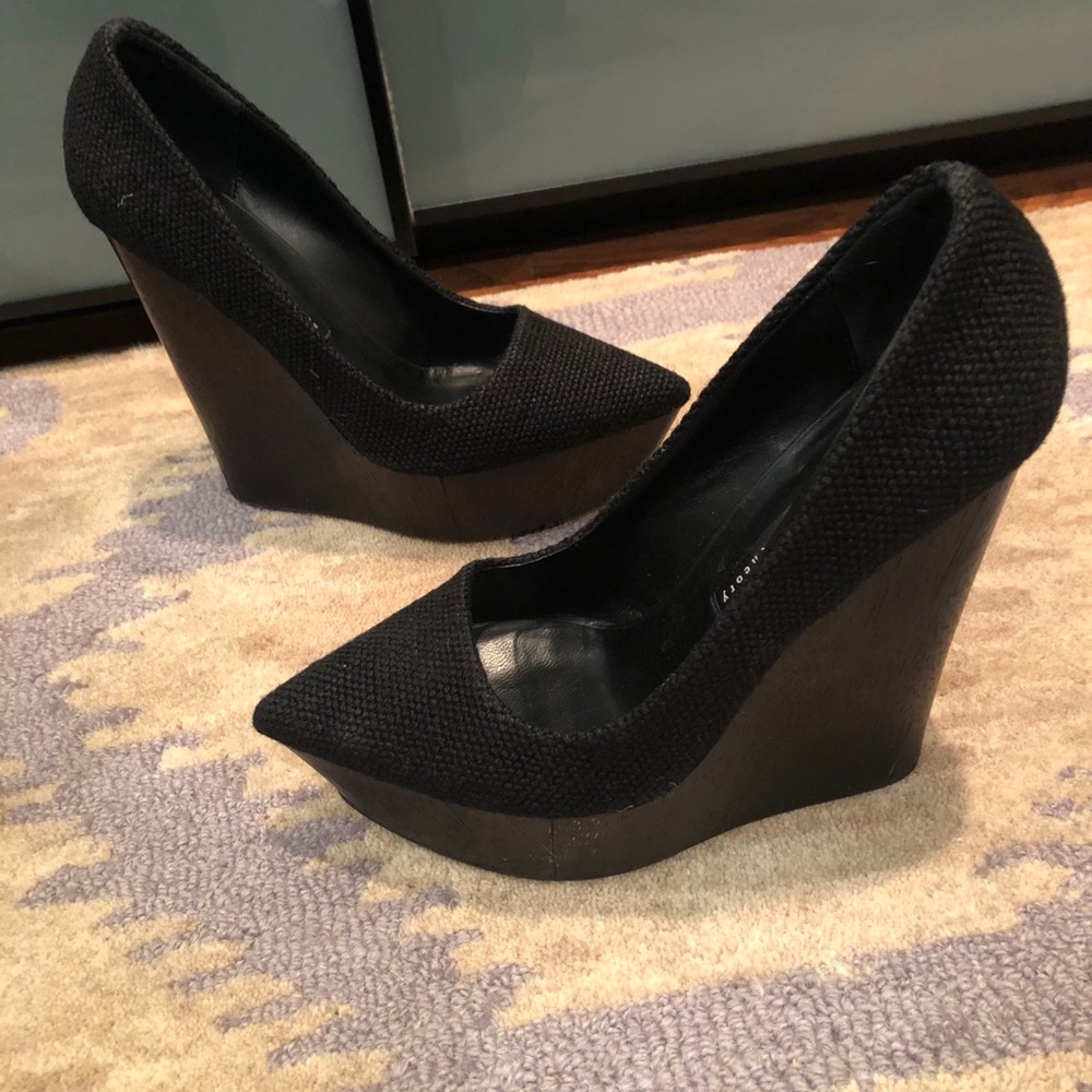 Theyskens theory Canapa Black Linen Pumps 39.5